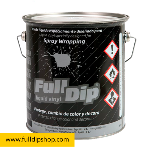 Full Dip Noir Mat Pot 4 Litres Vinyle Liquide